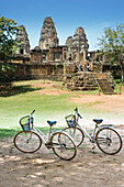 Bicycles at East Mebon,Angkor,Cambodia