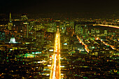 Overview Of San Francisco At Night California,USA