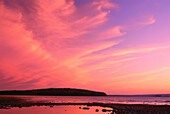 Sonnenuntergang am Kejimkujik Lake, Kejimkujik National Park, Nova Scotia, Kanada