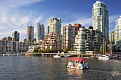 City skyline and False Creek in Vancouver,BC,Canada,Vancouver,British Columbia,Canada