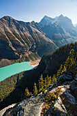 Mount Fairview, Mount Aberdeen und Lake Louise vom Big Beehive aus, Banff National Park, Alberta, Kanada