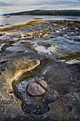 Gabriola Passage Blick vom Drumbeg Provincial Park, Straße von Georgia, Gabriola Island, British Columbia, Kanada