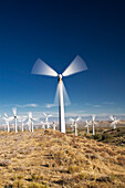 Windpark Tehachapi Pass, Tehachapi, Kern County, Kalifornien, USA