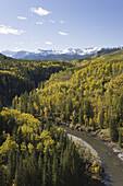 Overview of River Valley,Sheep River Provincial Park,Kananaskis Country,Alberta,Canada