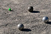 Bocce Balls on Ground,Alps,France