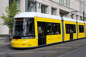 City street and tramway,Berlin,Germany
