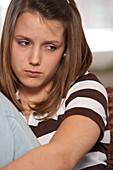 Unhappy Teenage Girl,Mannheim,Baden-Wurttemberg,Germany