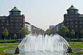 Wasserbrunnen, Mannheim, Baden-Württemberg, Deutschland