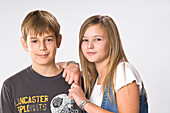 Portrait of Boy and Girl