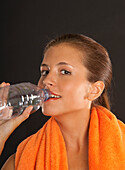 Young Woman Drinking Water