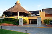 Thatched Roof of Reef Playacar Resort and Spa,Playa del Carmen,Mexico