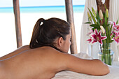Woman at Spa,Reef Playacar Resort and Spa Hotel,Playa del Carmen,Quintana Roo,Yucatan Peninsula,Mexico