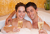 Couple in Jacuzzi,Reef Playacar Resort and Spa,Playa del Carmen,Mexico