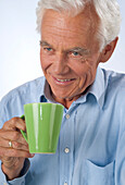 Man Drinking Coffee