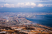 Luftaufnahme von Kushiro, Hokkaido, Japan