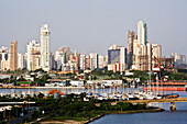 Jachthafen und Bocagrande, Cartagena, Kolumbien