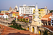 Plaza de los Coches und Puerta de Reloj,Cartagena,Kolumbien
