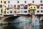 Fluss Arno und Ponte Vecchio,Florenz,Toskana,Italien