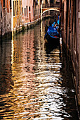 Gondolas on Canal,Venice,Veneto,Italy