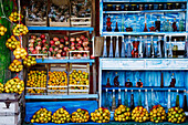 Obststand bei Komin, Kroatien