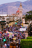 Straßenfest, Avenida Madero, Morelia, Michoacan, Mexiko