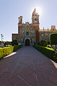 Kirche San Francisco, Acatepec, Cholula, Mexiko