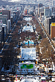 Sapporo-Schneefest, Odori-Park Sapporo, Hokkaido, Japan