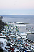 Fischereihafen von Rausu, Shiretoko-Halbinsel, Hokkaido, Japan