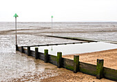 Low tide at Leigh on Sea,Essex,England,United Kingdom,Europe