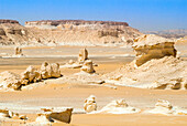 Kalksteinfelsen, Weiße Wüste, Westliche Wüste, Ägypten, Nordafrika, Afrika