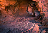 Windstone Arch (Die Feuerhöhle), Valley of Fire State Park, Nevada, Vereinigte Staaten von Amerika, Nordamerika