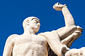 Statue at Palazzo della Civilta Italiana (Palazzo della Civilta del Lavoro) (Square Colosseum),EUR,Rome,Latium (Lazio),Italy,Europe