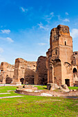 Außenansicht,Caracalla-Thermen,UNESCO-Welterbe,Rom,Latium (Lazio),Italien,Europa