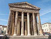 Römischer Tempel von Augustus und Livia, Vienne, Isere, Auvergne-Rhone-Alpes, Frankreich, Europa
