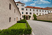 Neustift Convent courtyard,Brixen,South Tyrol,Italy,Europe