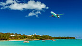 Air Canada Rouge flight AC1818 from Toronto landing at LF Wade International Airport,Bermuda,North Atlantic