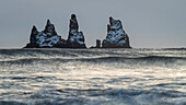 Reynisdrangar sea stacks,Vik,Iceland,Polar Regions