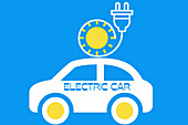 Electric Car Illustrations