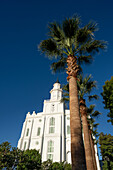 The St. George Utah Temple of The Church of Jesus Christ of Latter-day Saints in St. George,Utah. It was the first temple completed in Utah,dedicated in 1871.