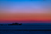 Mercury (on the right) and Jupiter in a close conjunction just 1.3° apart but very low in the west in the evening twilight,on March 27,2023. Taken from home in southern Alberta. Mercury was ascending higher each night,beginning its best evening apparition for the year,while Jupiter was dropping out of sight ending its months-long appearance. Jupiter was magnitude -2 this night,while Mercury was -1.4.