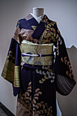 Kimono omeshi and Nagoya obi from Showa Era.