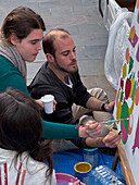 Street artistic project created by ArteBrije Studio in collaboration with immigrant children in Zaragoza,Spain