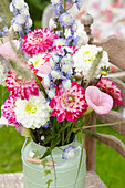 Colourful bouquet in vase