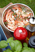 Prawns with rosemary