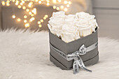 Sophias Secret® - Rose box - Heart box stone grey 12x9 cm