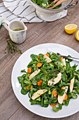 Salad with honey-thyme marinade