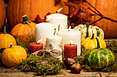 Thanksgiving - Candles in the moss
