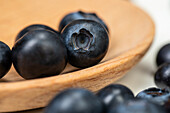 Blueberries on a spoon