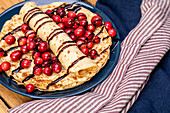 Pancakes with cranberries