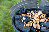 Grilling - Charcoal with barbecue chips